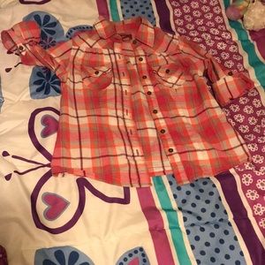 Arizona flannel shirt size 6/7 lil girls.